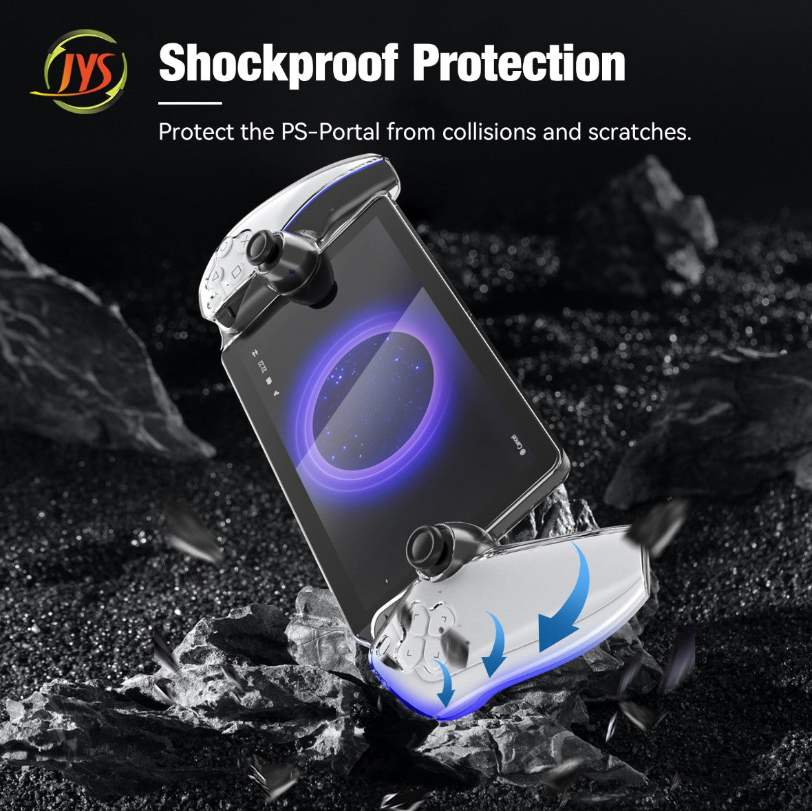 PlayStation Portal Remote Player Anti-Shock Crystal Clear Case