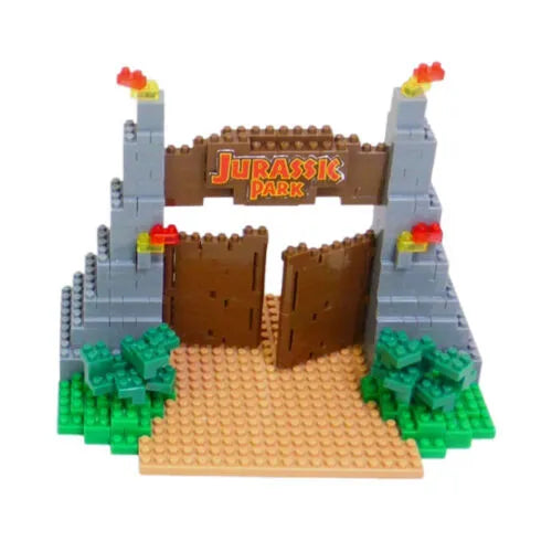 Nanoblock- Jurassic Park Gate (USJ Limited)-1