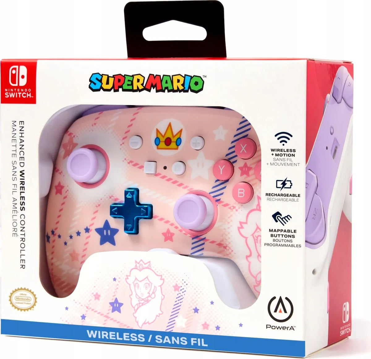 NS Wireless Controller 無線手掣 (Peach, PowerA) [香港行貨]-1