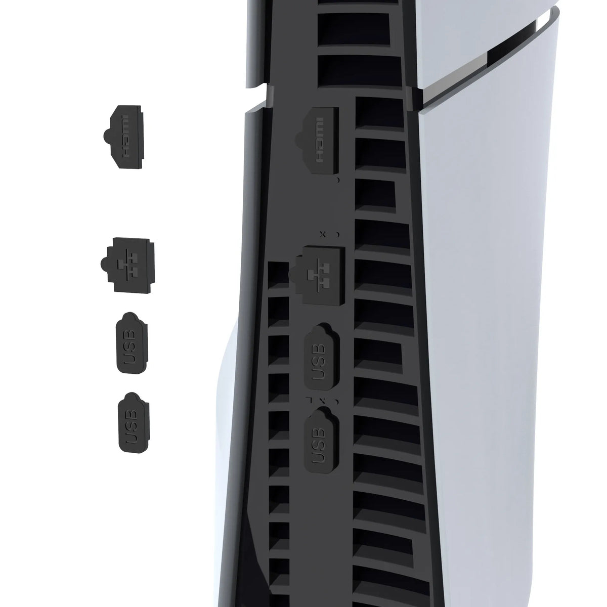 PS5 Slim 主機8合1防塵塞套裝 (iPEGA)-4