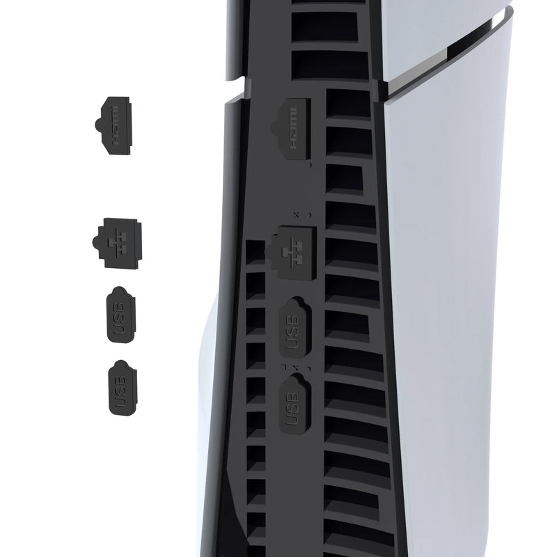 PS5 Slim 主機8合1防塵塞套裝 (iPEGA)-4