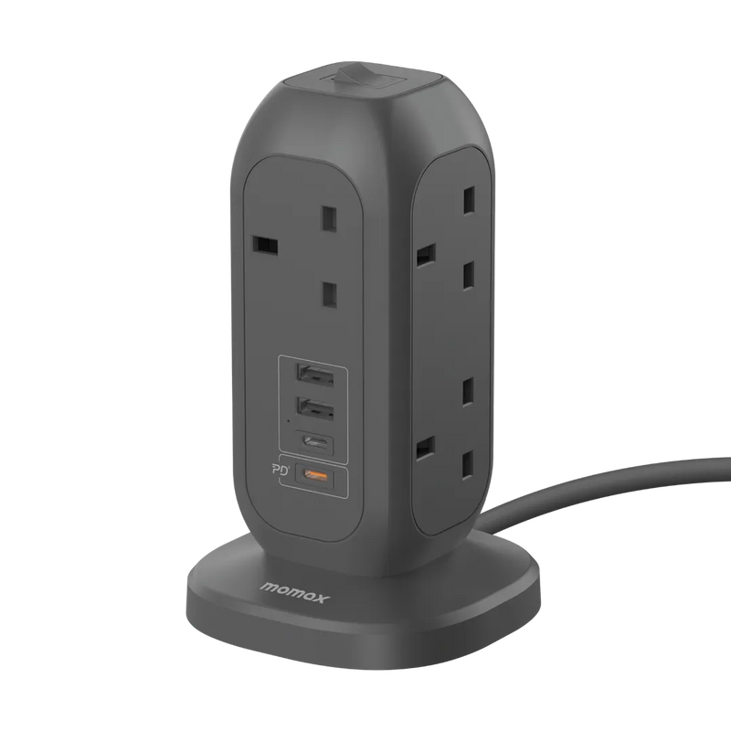 OnePlug 7-Outlet Power Strip With USB-3