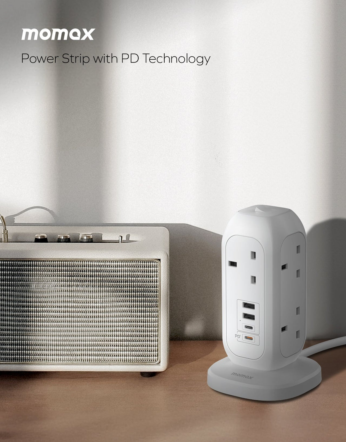 OnePlug 7-Outlet Power Strip With USB-4