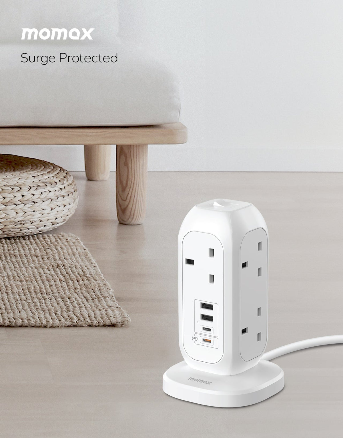 OnePlug 7-Outlet Power Strip With USB-5