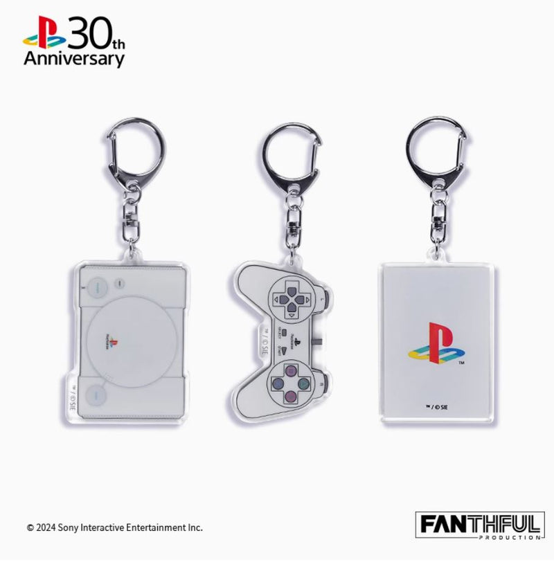 PlayStation 30周年PS游戏机造型亚克力钥匙扣 (全套)-1