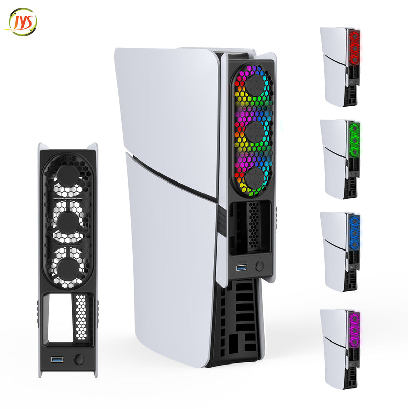 PS5 Pro/ Slim RGB Light Super Wind Cooling Fan (JYS)-3