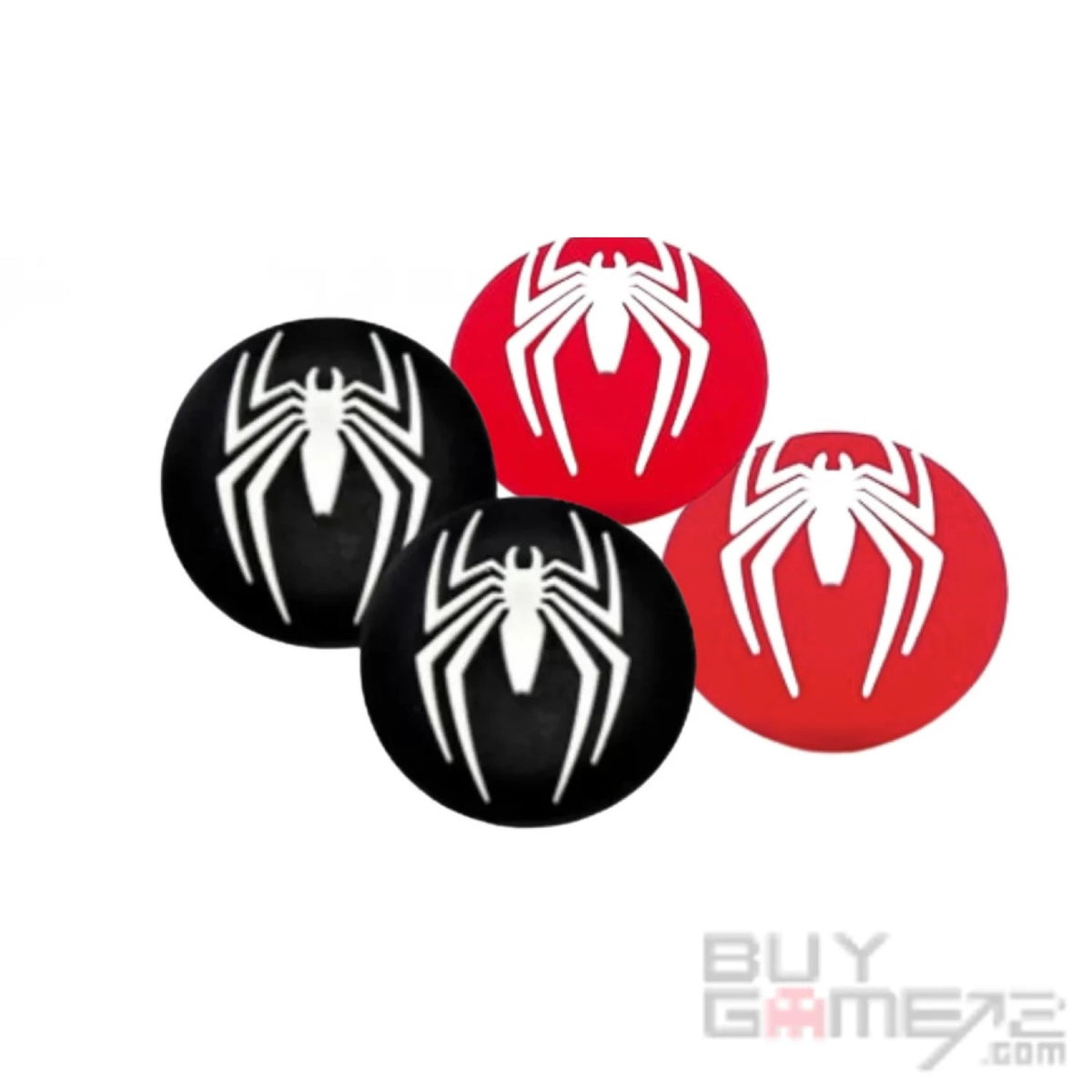 Spider-man Silicone Thumb Stick Grip Cover Caps (Venom Black)