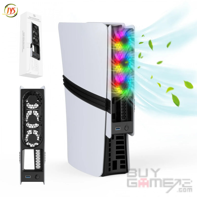 PS5 Pro/ Slim RGB Light Super Wind Cooling Fan (JYS)-1