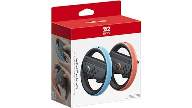 Official Joy-Con 2 Wheel Handle Set (Red/ Blue)-1
