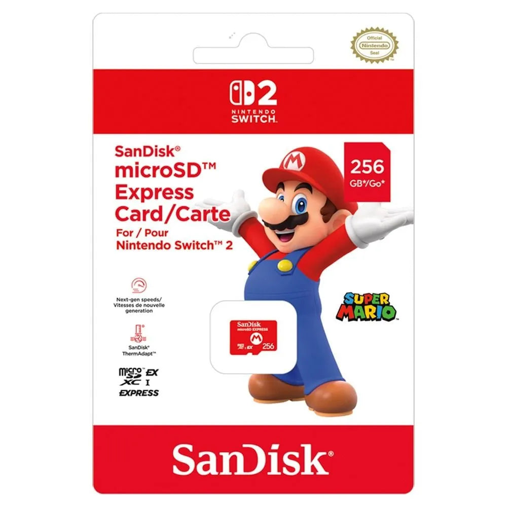 马里奥特別版 内存卡 SD卡 SanDisk micro Express SDXC EX Card (256GB)