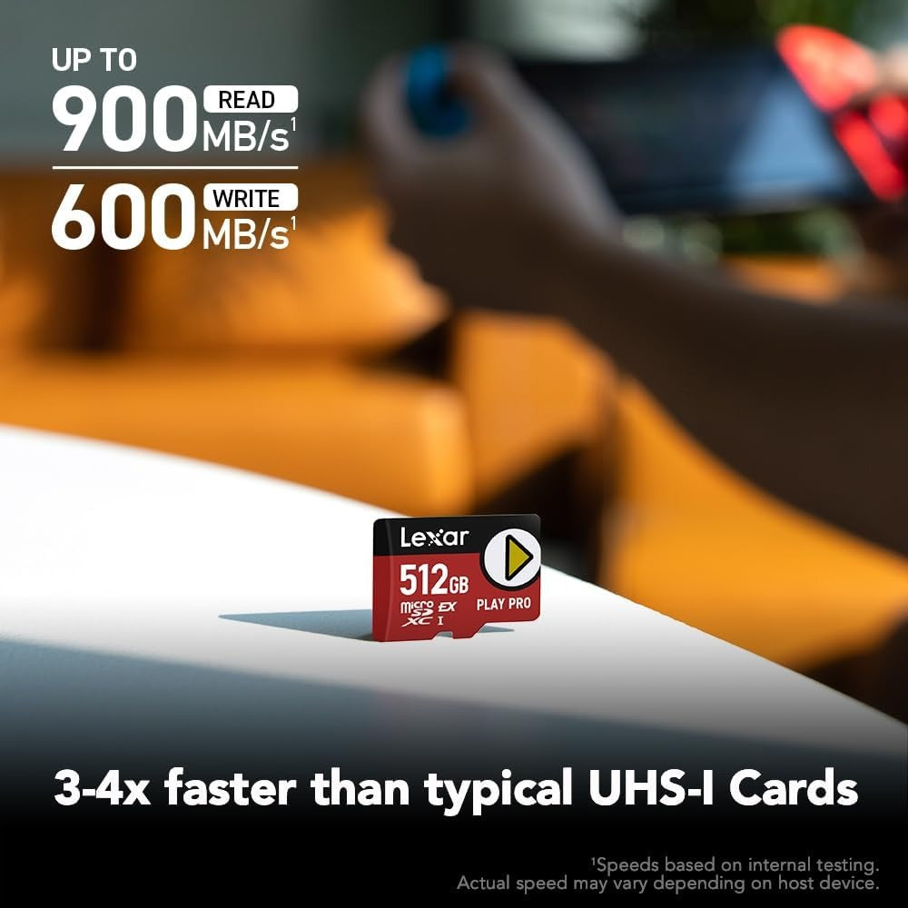 NS2 Lexar PLAY PRO microSDXC Express Card 記憶卡 (512GB)