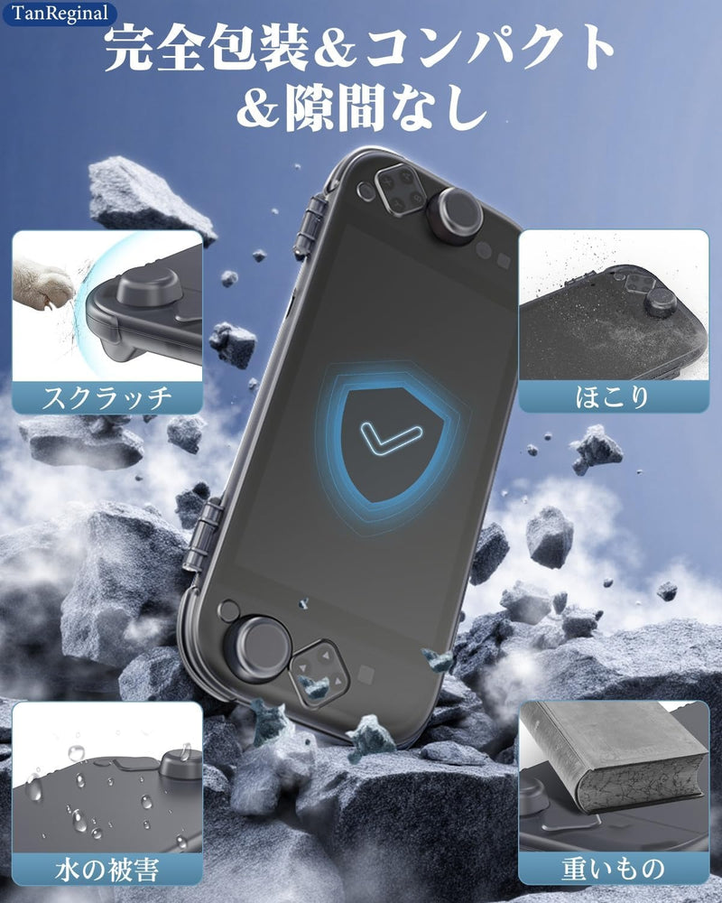 Switch 2 Console Slim Hard Protective Case (Clear Black)-2