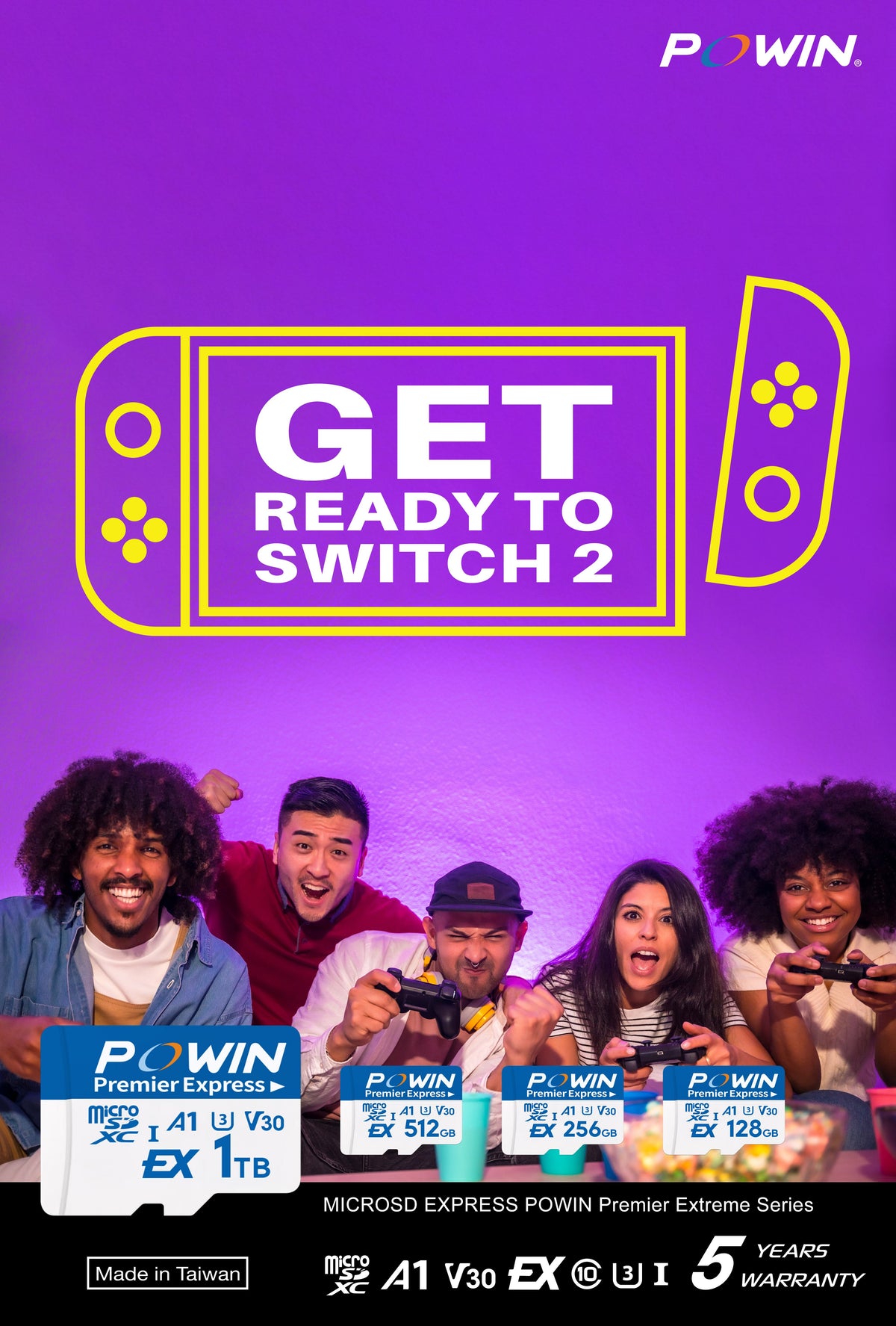 POWIN microSDXC Express Card 內存卡 (256 GB)