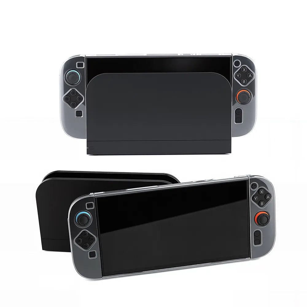 Switch 2 主機TPU保護殼 及手掣水晶保護殼 (DOBE)-1