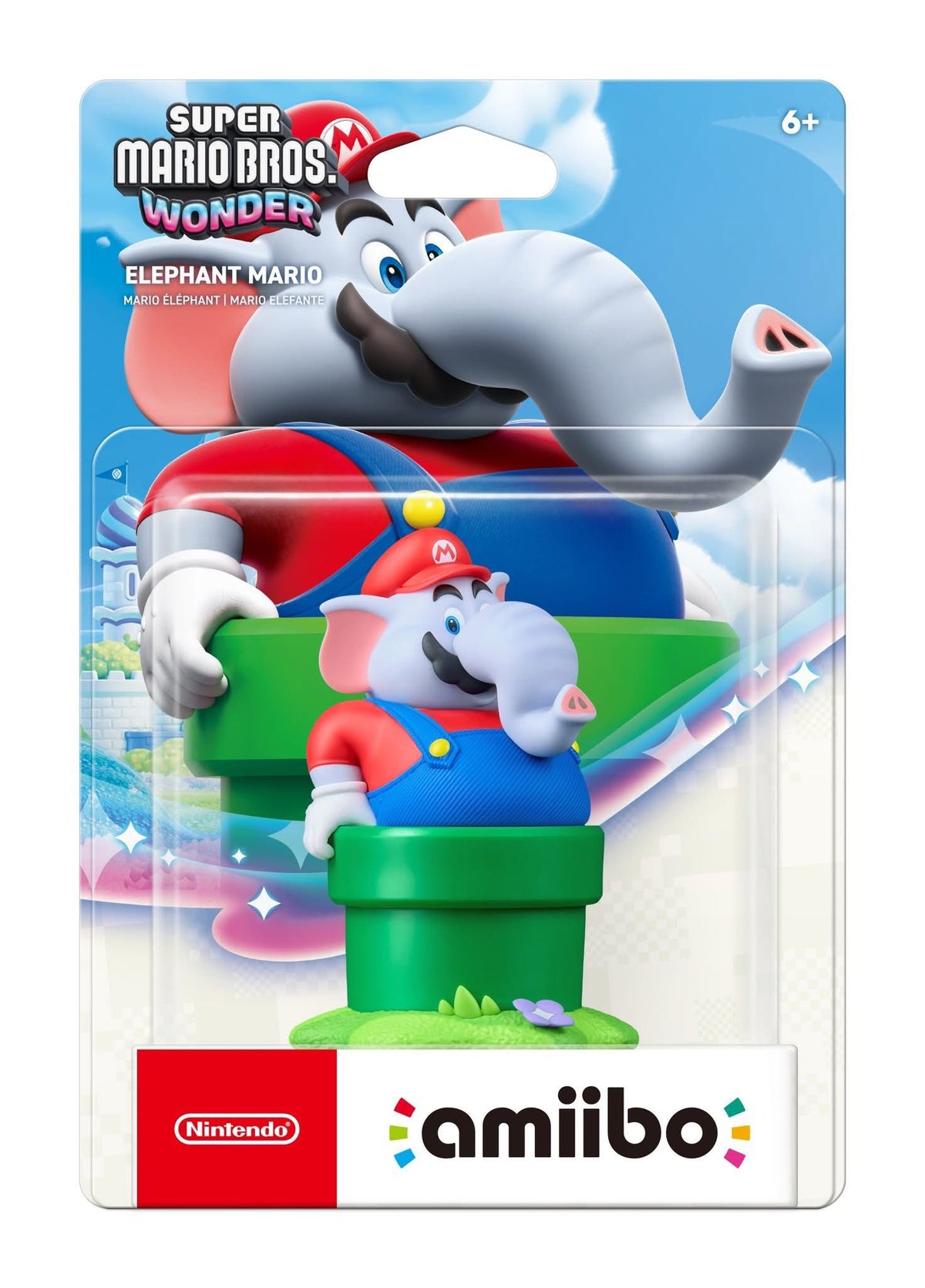 Amiibo Figure: 大象Mario (Super Mario Wonder)-1
