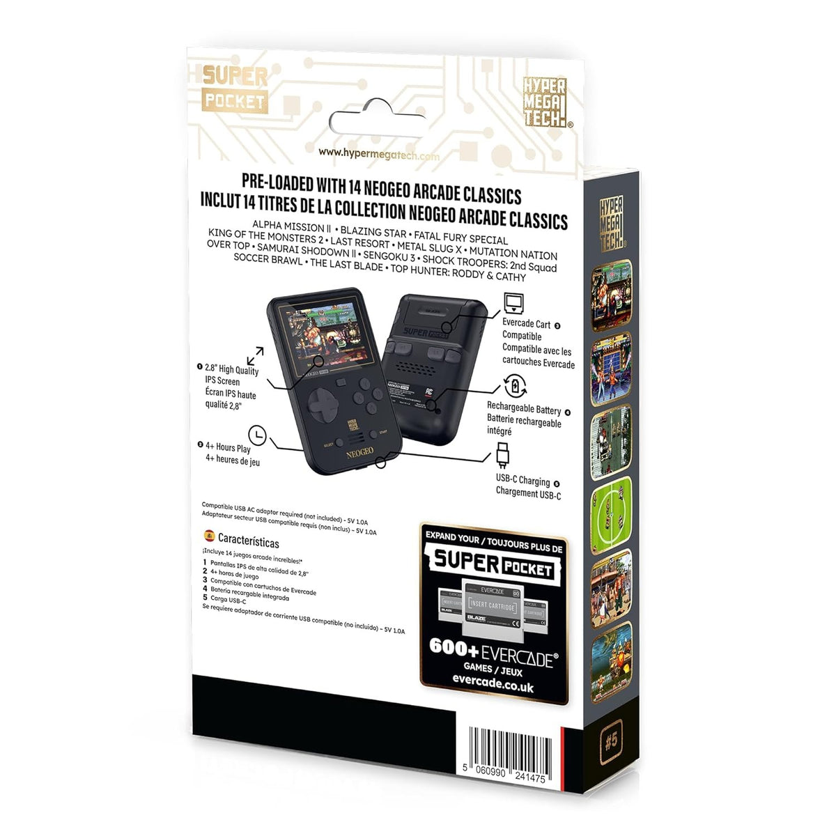 NeoGeo 迷你掌上遊戲機 Hyper Mega Tech! Super Pocket NEOGEO Edition