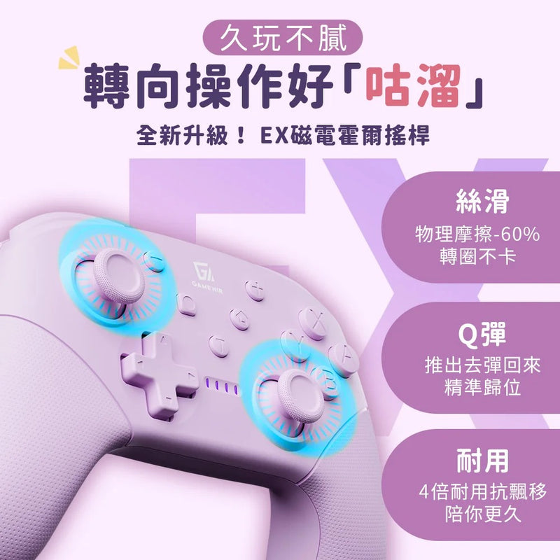 NS GAME'NIR 第6代 ProX- 6S 無線手掣 (奶昔紫)-4
