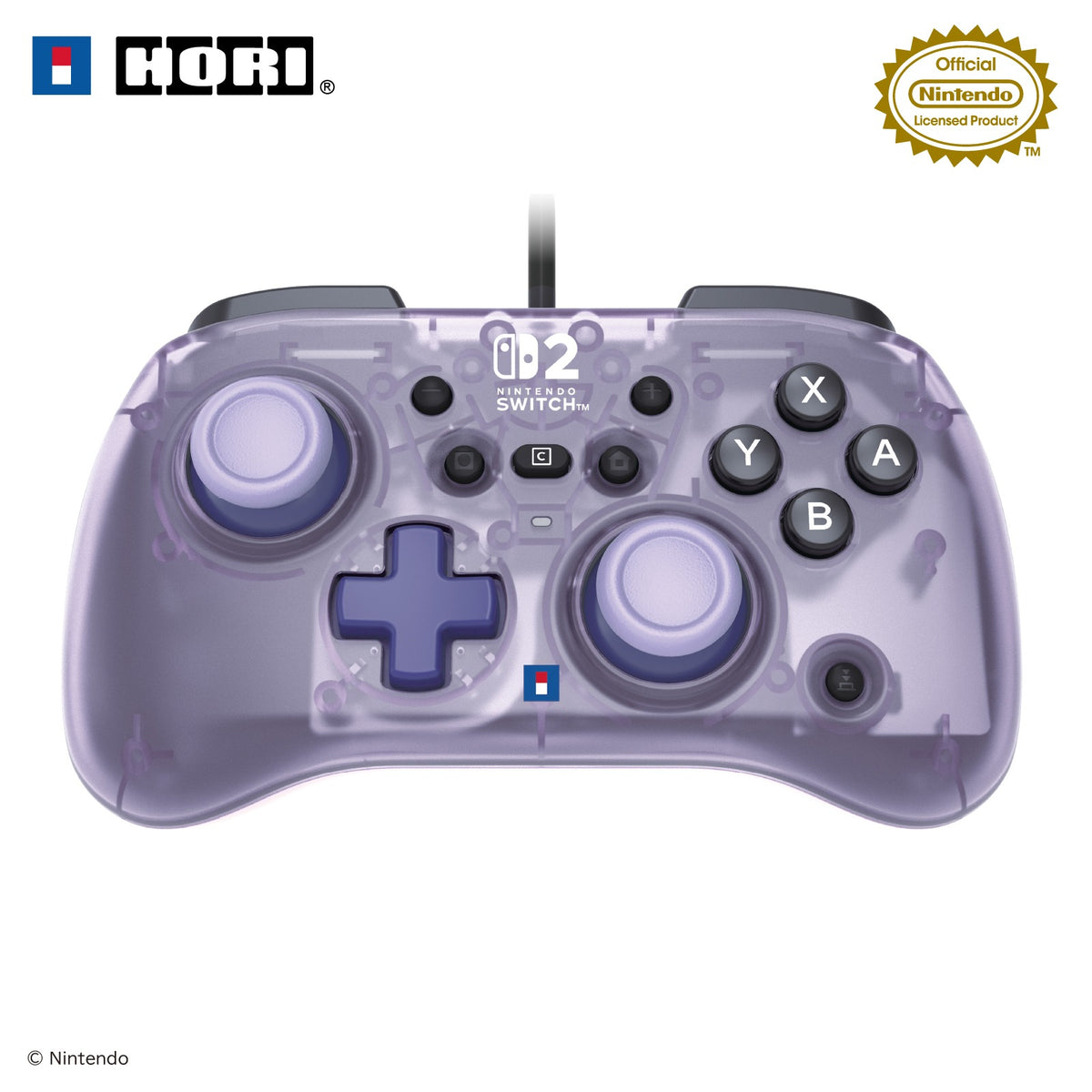 Wired Mini Controller TURBO for Switch 2 (Cassis, HORI)