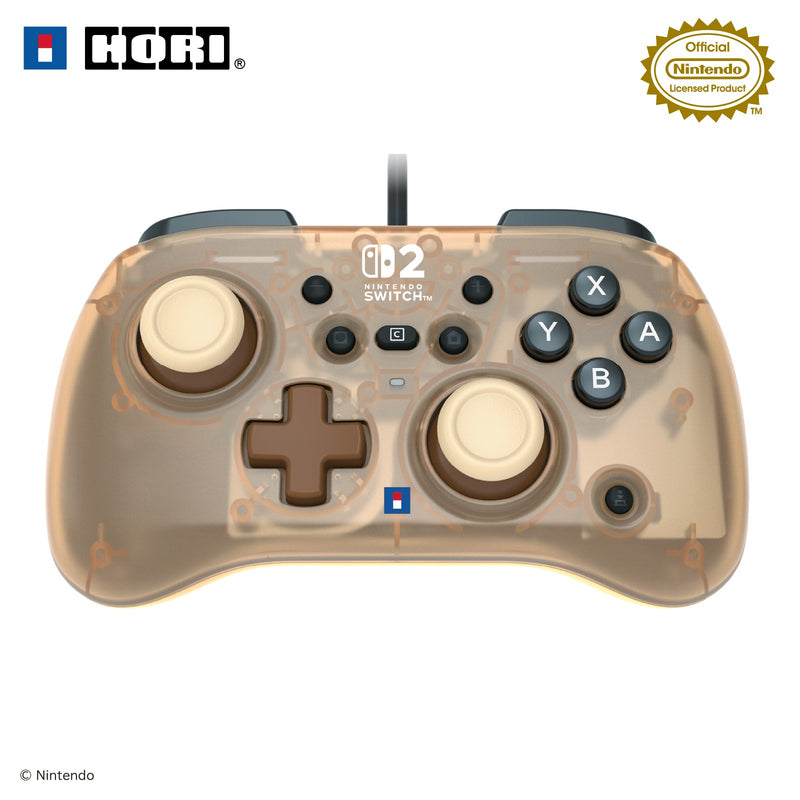 有线迷你手柄 TURBO for Switch 2 (摩卡啡, HORI)-1