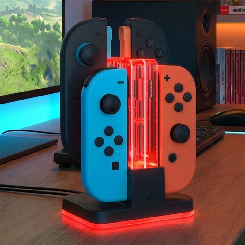 Joy-con 2 & Joy-con RGB 4合1发光充电座 (DOBE)