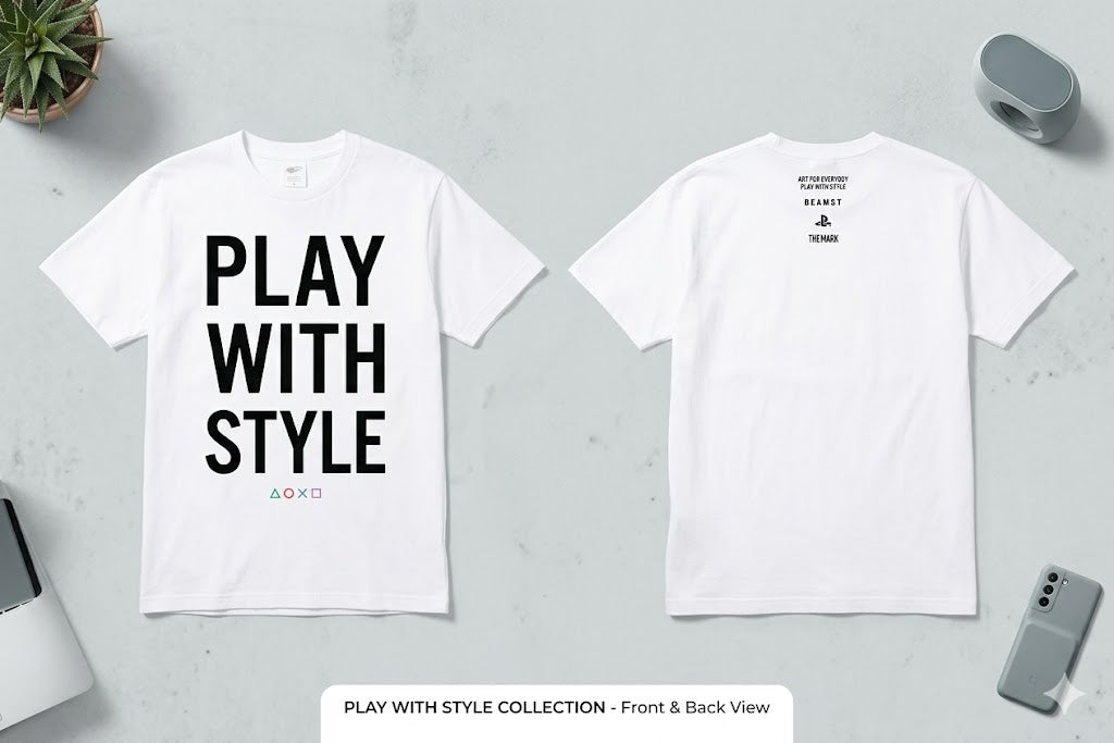 BEAMS Tee- Playstation Play with Style (L)