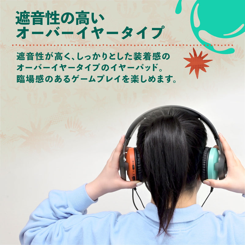 遊戲專用有線耳機 (斯普拉遁 塗擊隊, HORI)-4