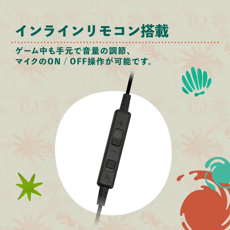 遊戲入耳式耳機連麥克風 (斯普拉遁 塗擊隊, HORI)-5