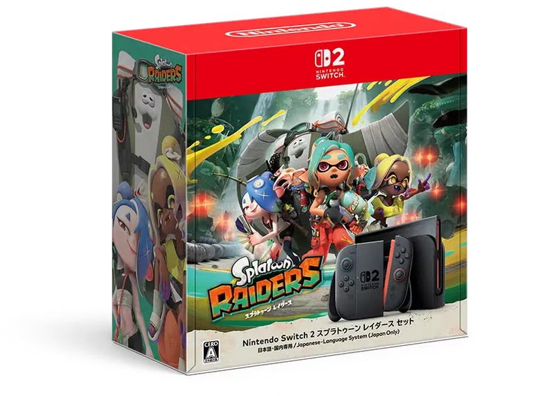 Switch 2 主機 + 斯普拉遁塗擊隊 Splatoon Raiders (套裝)-1