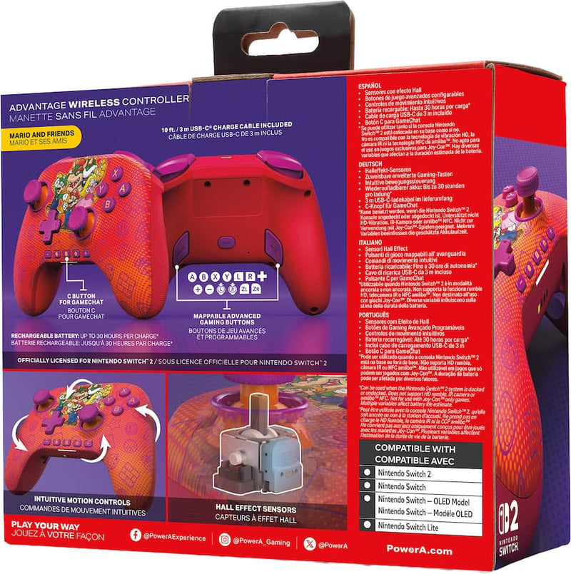 Switch 2 Advantage Wireless Controller (Mario & Friend, PowerA)-6