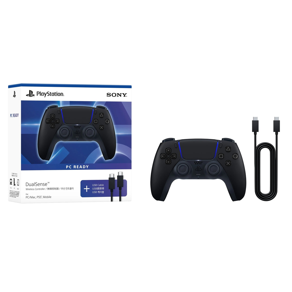PS5/ Steam PC Dual Sense Wireless Controller (w/ Cable)