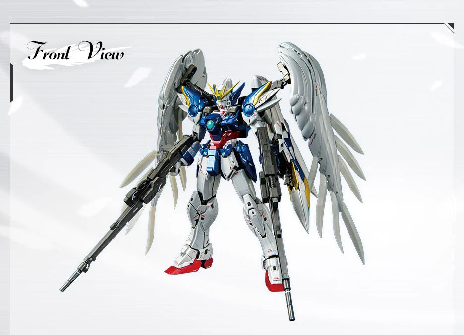 Bandai MG Model Kits - 1/100 The Gundam Base 限定版 飞翼钢弹模型 Zero EW Ver.Ka [Titanium Finish]-5