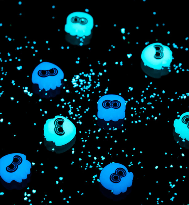 Joy-con 2 手掣類比桿保護帽 (4個裝, Splatoon 漆彈大作戰) [夜光]