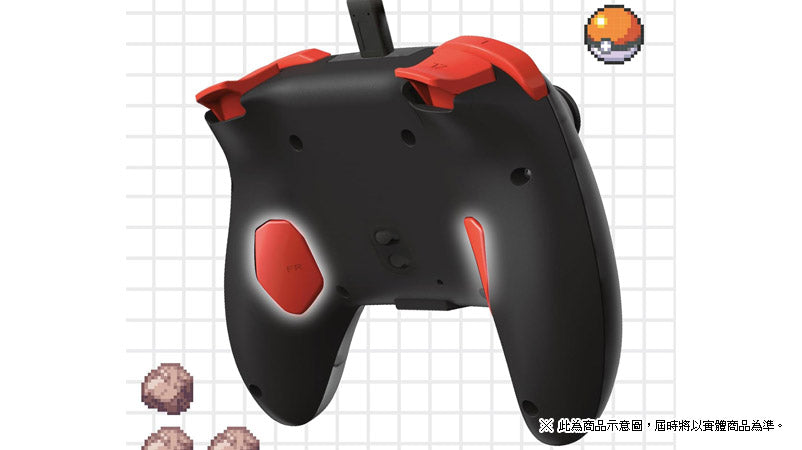 有線控制器 TURBO 青春版 (Pokemon Pixel Art 像素風 紅色, HORI)-4
