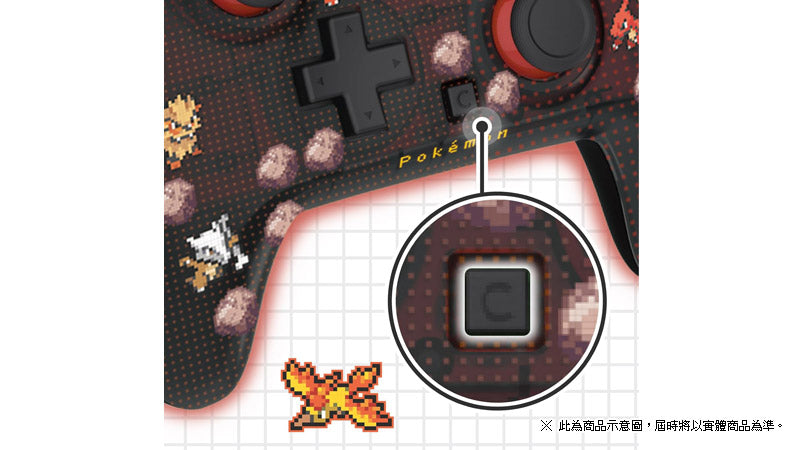 有線控制器 TURBO 青春版 (Pokemon Pixel Art 像素風 紅色, HORI)-7