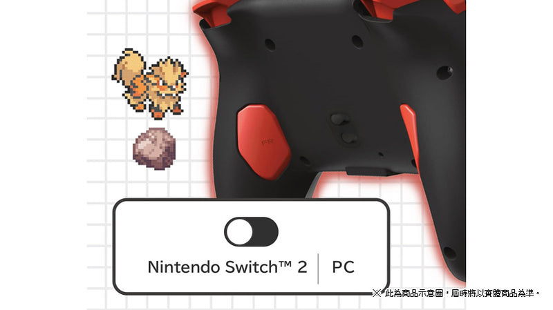 有線控制器 TURBO 青春版 (Pokemon Pixel Art 像素風 紅色, HORI)-6