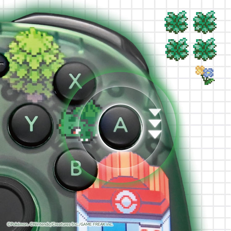 有線控制器 TURBO 青春版 (Pokemon Pixel Art 像素風 綠色, HORI)-7