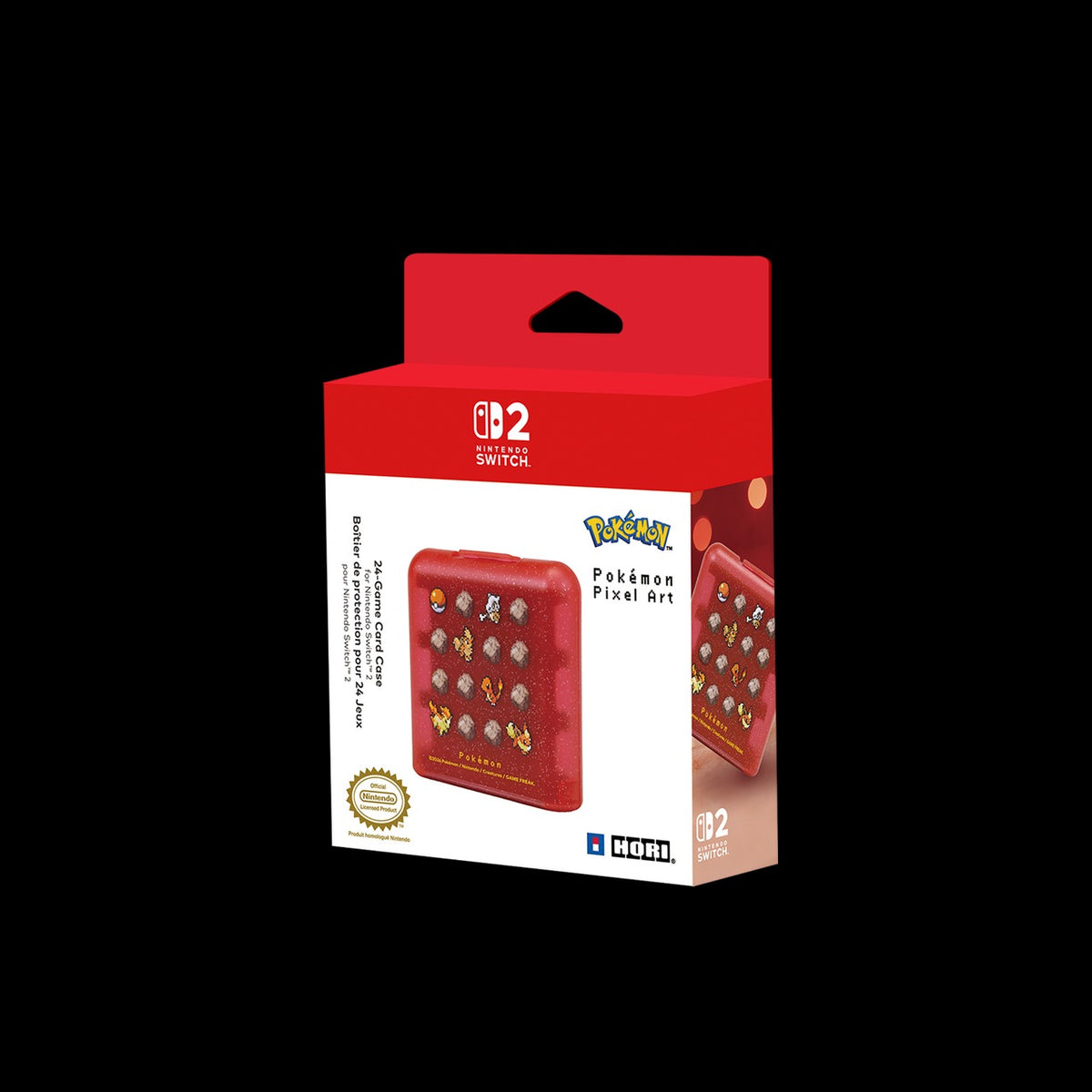 24-Game Card Case for Nintendo Switch 2 (Pokemon Pixel Red, HORI)-2