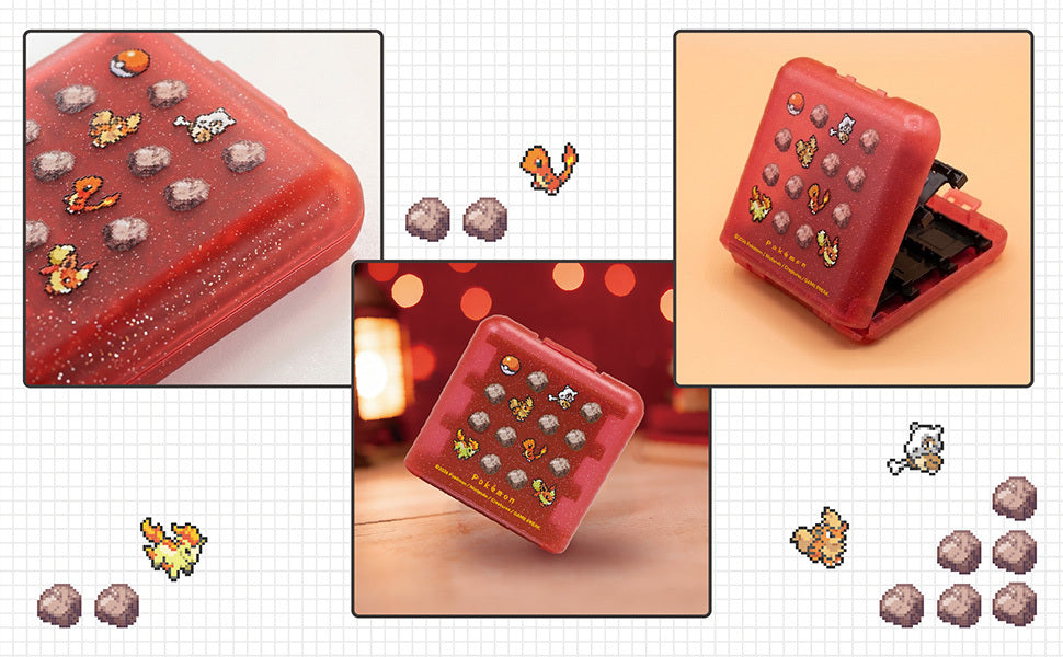 24-Game Card Case for Nintendo Switch 2 (Pokemon Pixel Red, HORI)-4