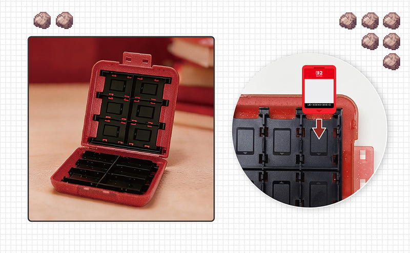 24-Game Card Case for Nintendo Switch 2 (Pokemon Pixel Red, HORI)-3