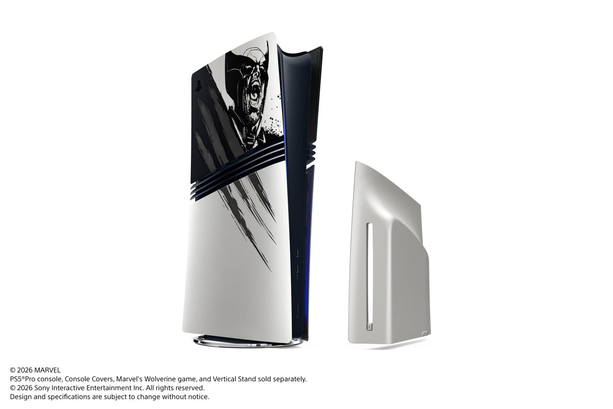 PS5 Pro 主機護蓋 (漫威狼人- 亞德曼合金灰)-1
