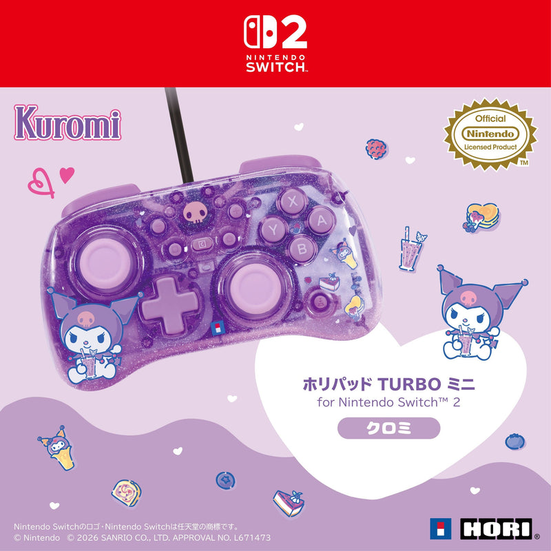 HORI Pad TURBO Mini 有線迷你連射手掣 (Kuromi, HORI)-1
