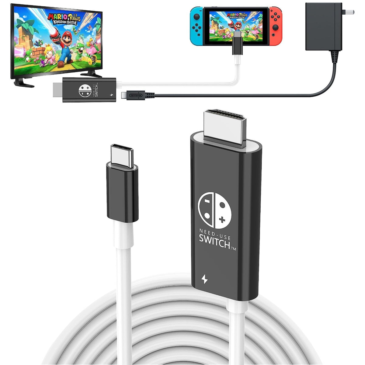 高清螢幕投放線 USB-C to HDMI Cable for Switch