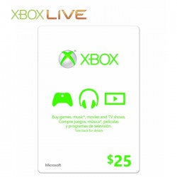 XBox Live 美金25 預付咭-1