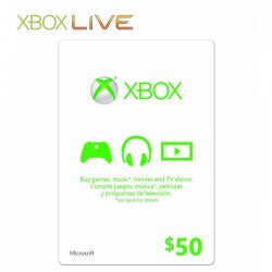 XBox Live 美金50 預付咭-1