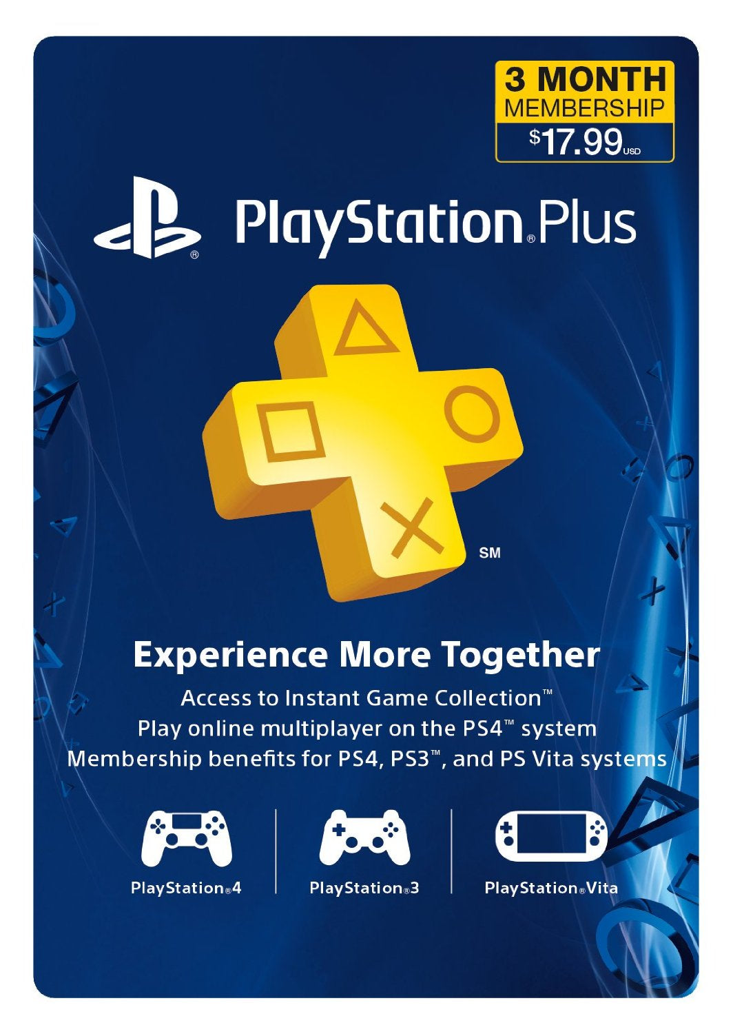 Playstation Network Plus 90 Days Membership Card (US)-1