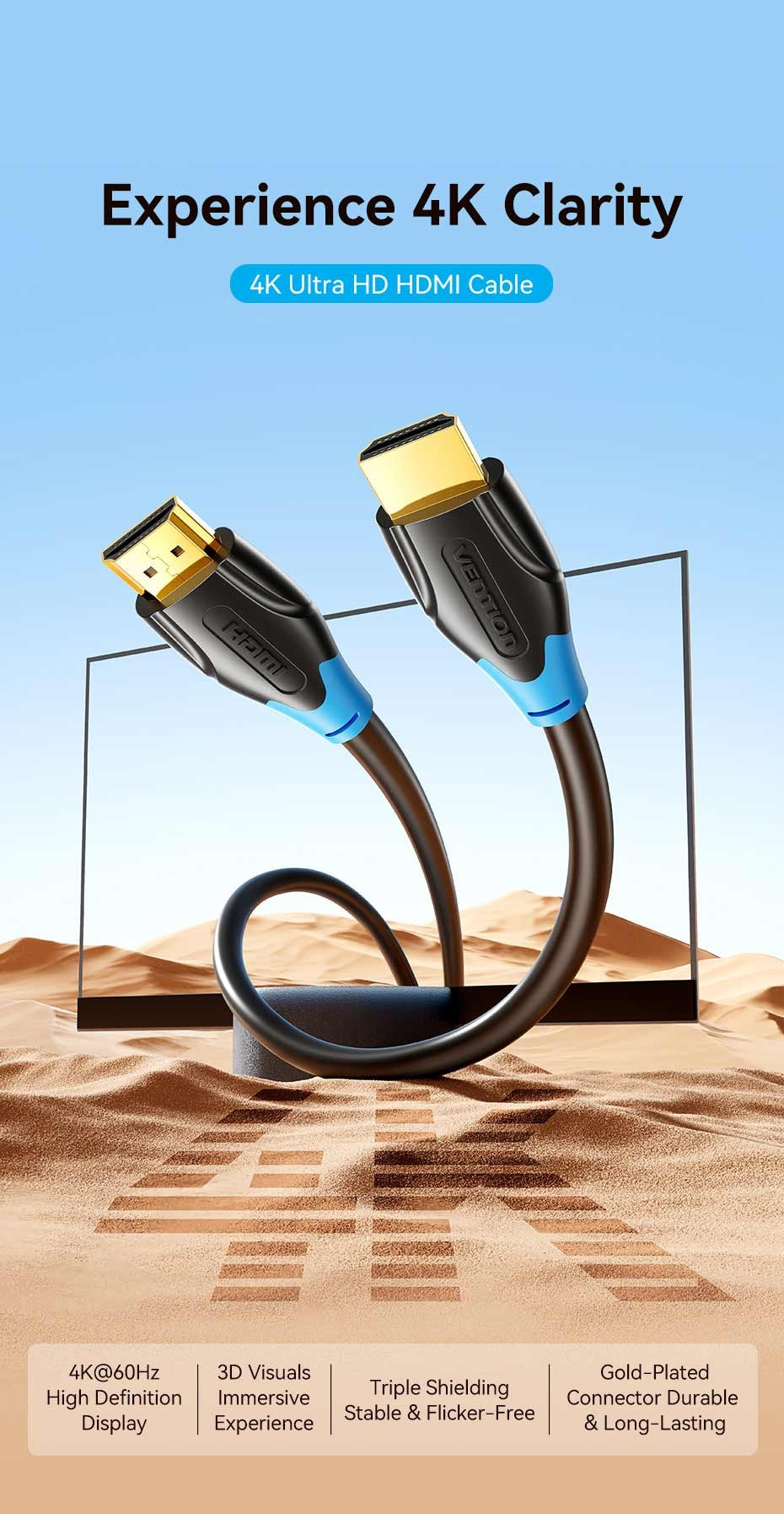 HDMI 2.0 4K@120Hz Cable (Vention)-4