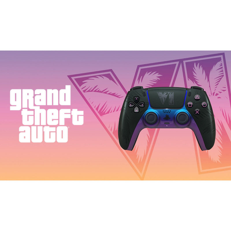 Dual Sense 无线手柄 (侠盗猎车手VI GTA6,  黑色限量版)-6