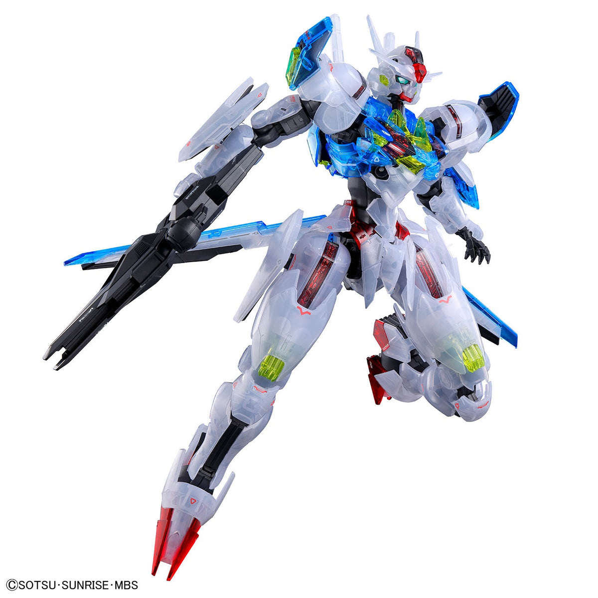 BANDAI FM 1/100 水星之魔女 風靈高達模型 (彩色透明版) [GUNDAM BASE 限定版]-9