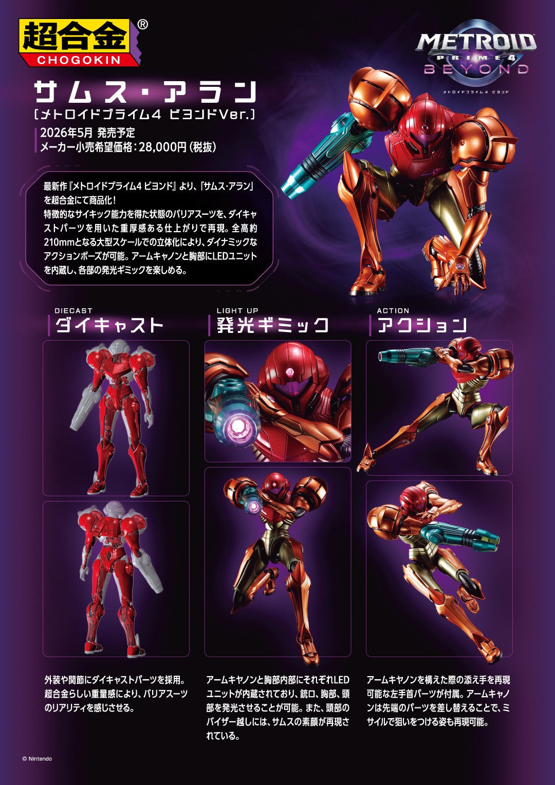 CHOGOKIN Samus Aran (Metroid Prime 4 : Beyond Version) [JAPAN]