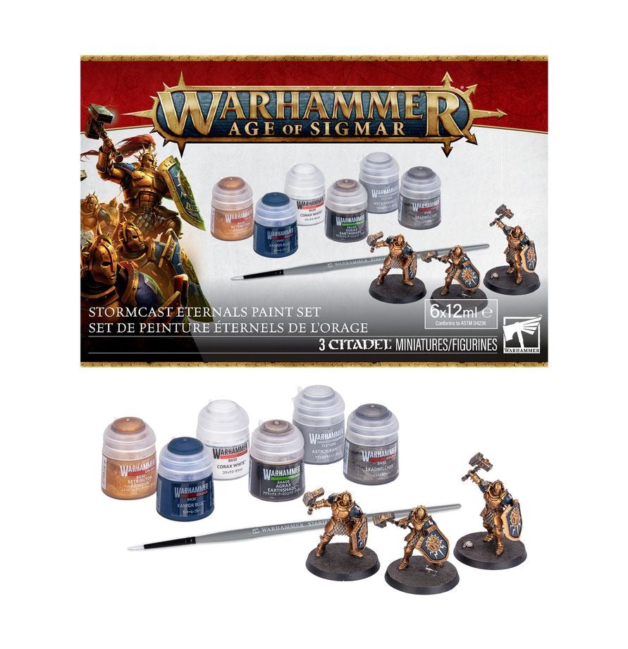 Games Workshop 戰鎚 雷鑄兵團 Stormcast Eternals Paint Set 5011921219346